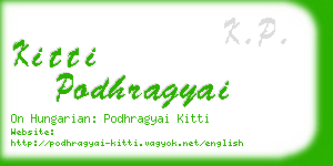 kitti podhragyai business card